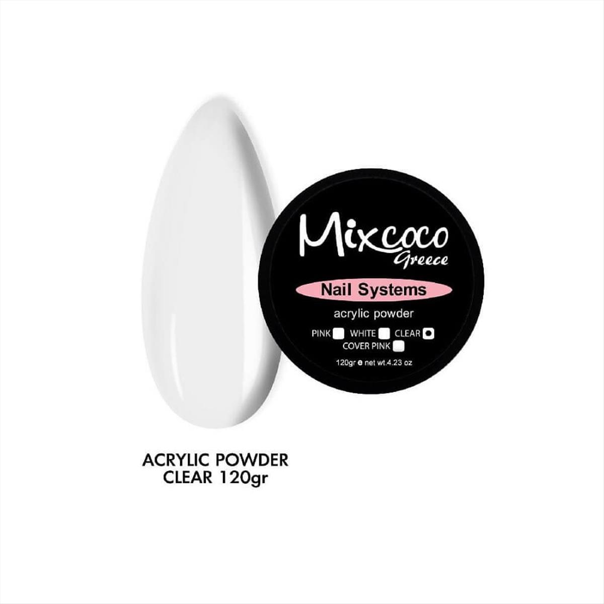 Acrylic Powder Clear Mixcoco 120g