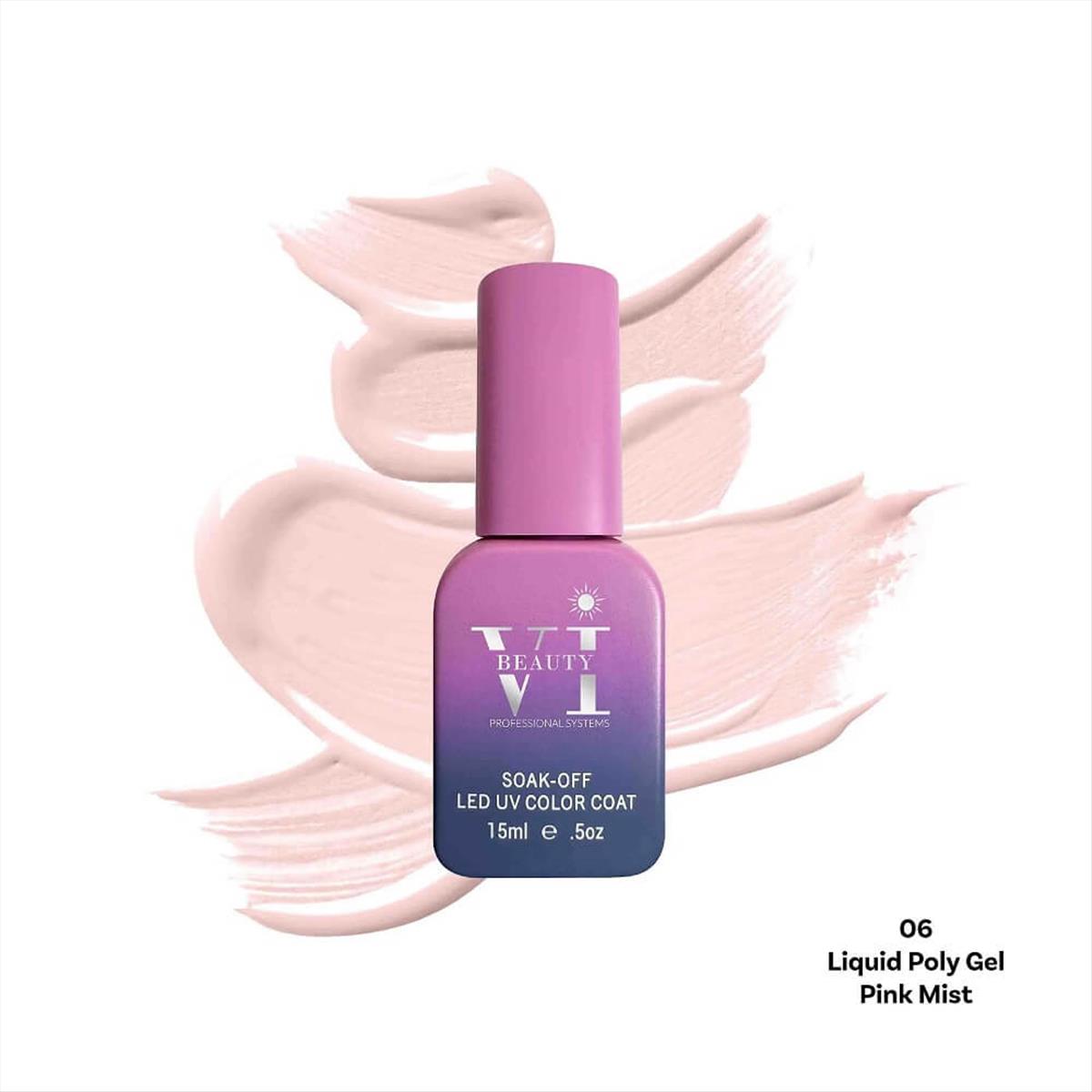 Liquid Poly Gel 06 Pink Mist Vi Beauty 15ml