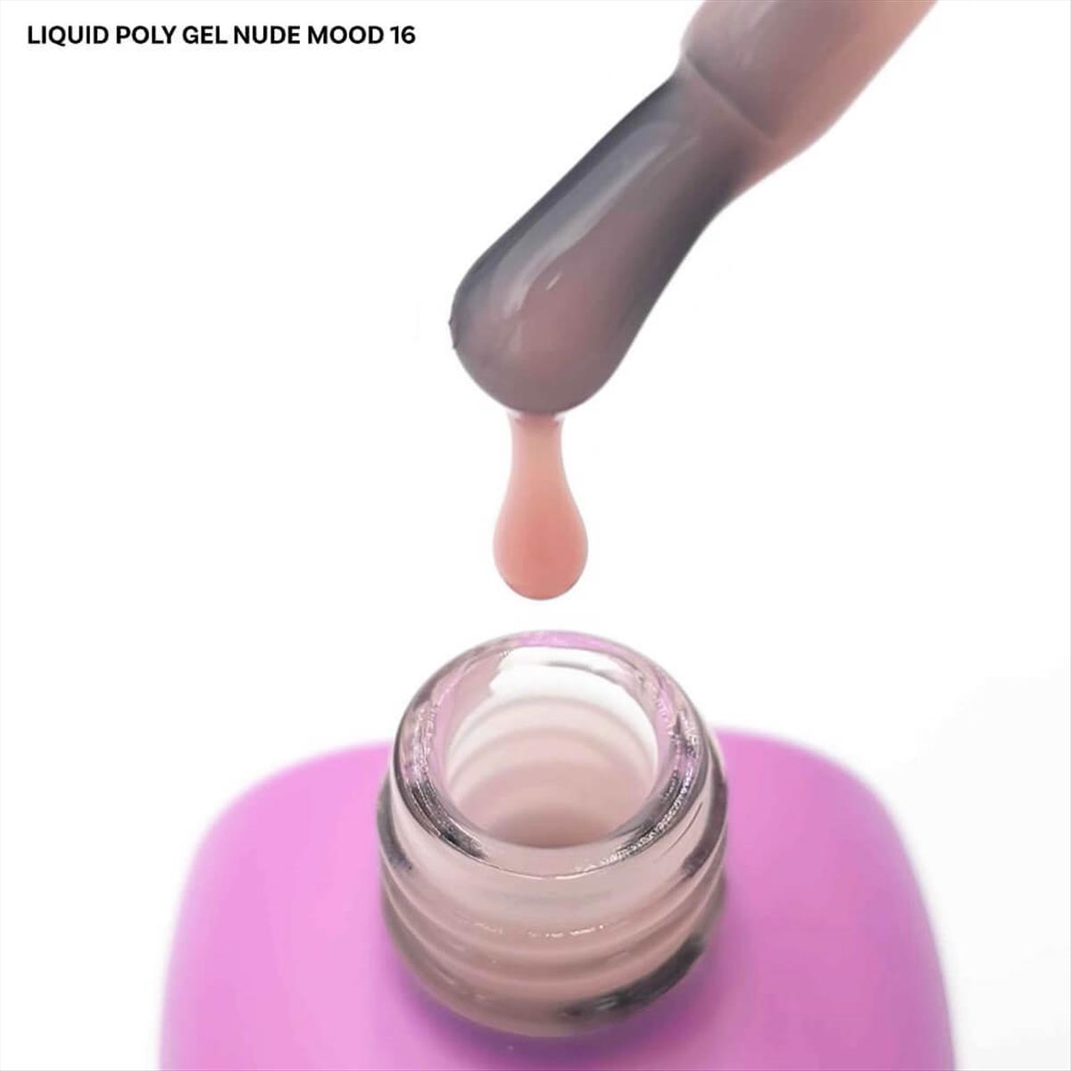 Liquid Poly Gel 16 Nude Mood Vi Beauty 15ml