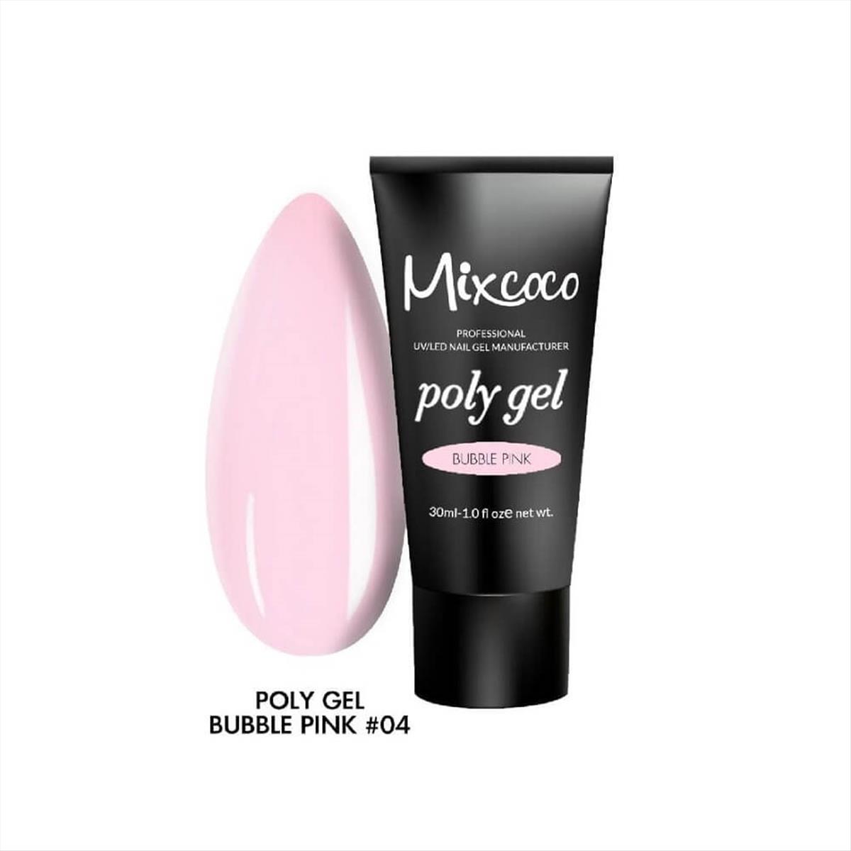 Poly gel Bubble Pink Mixcoco 30ml