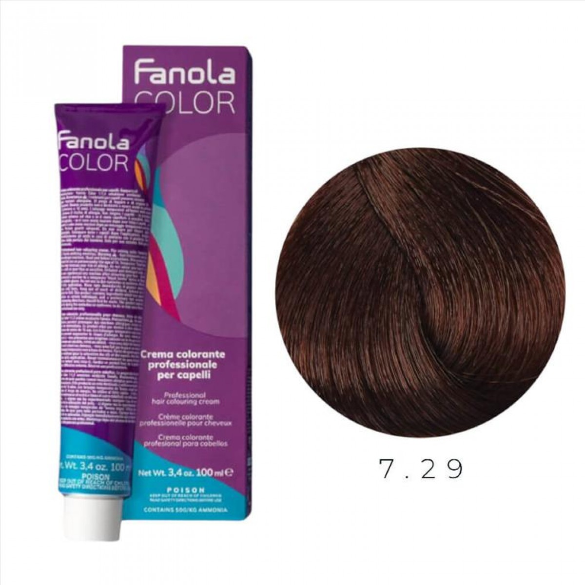 Hair Colouring Cream 7.29 Fanola 100ml