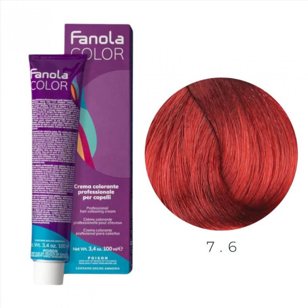 Hair Colouring Cream 7.6 Fanola 100ml