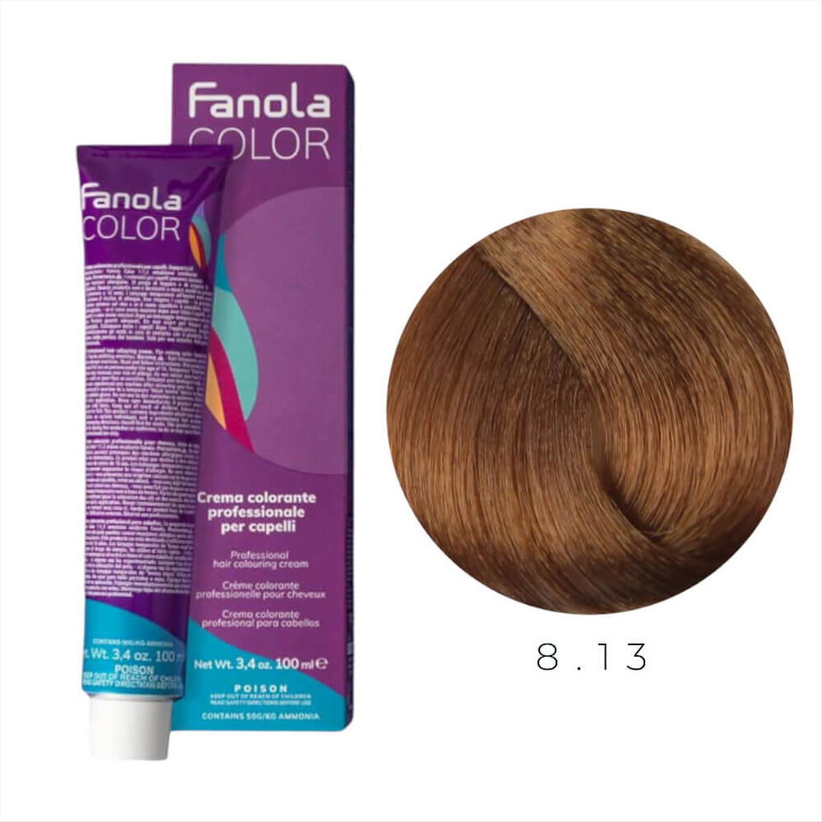 Hair Colouring Cream 8.13 Fanola 100ml