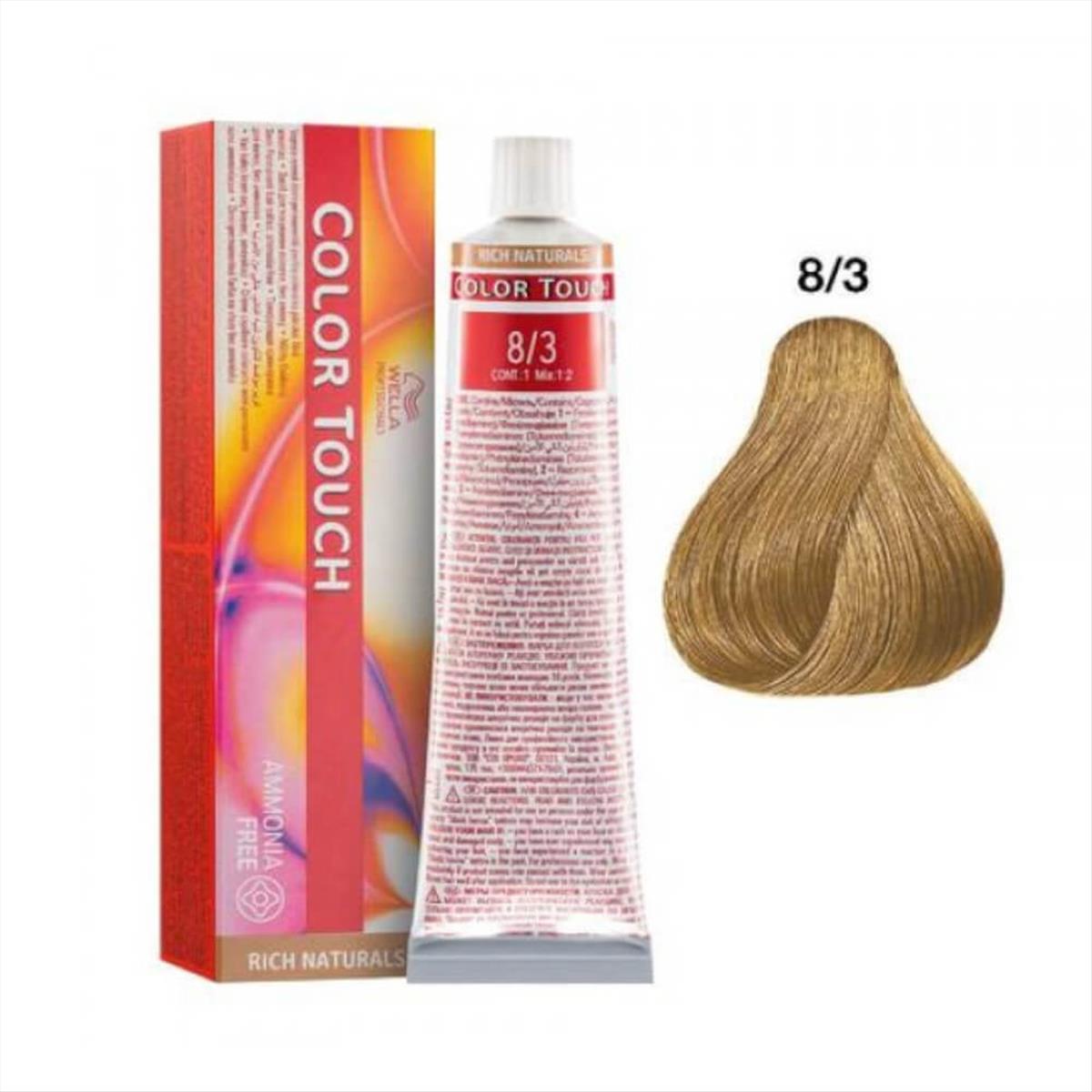 Hair Color Wella Color Touch No 8/3 - 60ml