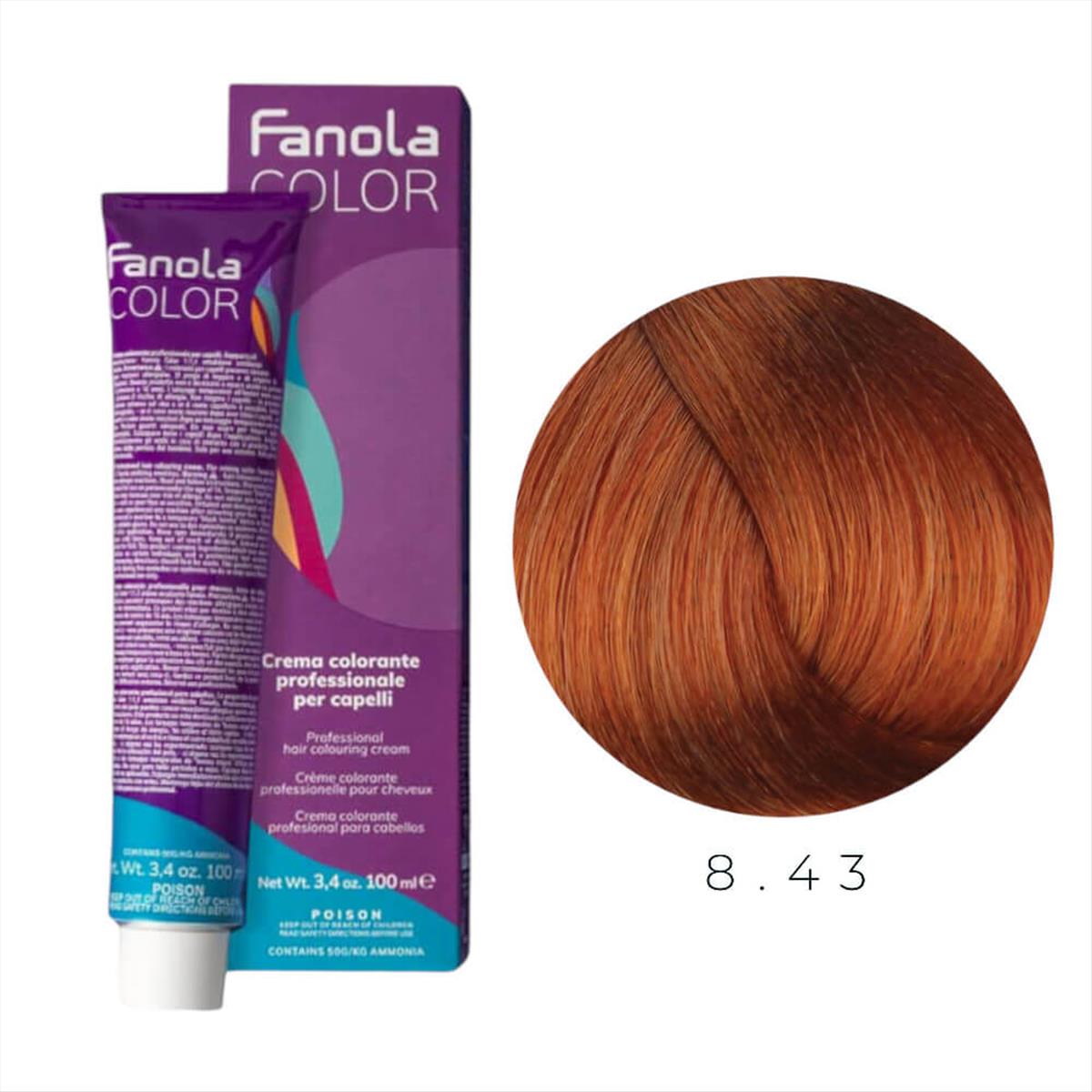 Hair Colouring Cream 8.43 Fanola 100ml