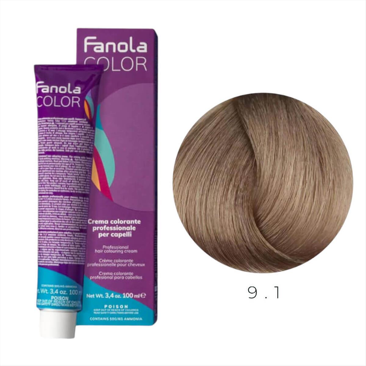 Hair Colouring Cream 9.1 Fanola 100ml