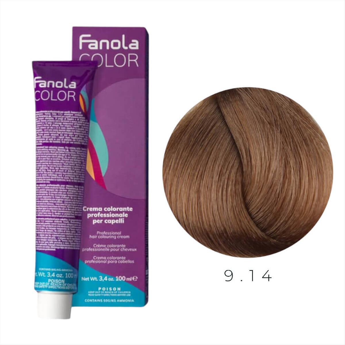 Hair Colouring Cream 9.14 Fanola 100ml