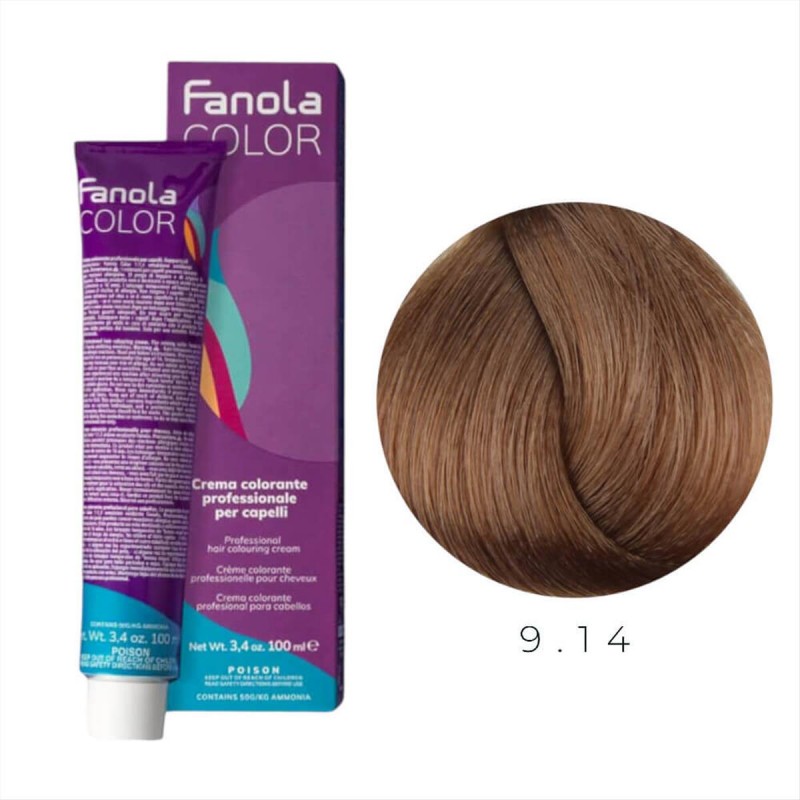Hair Colouring Cream 9.14 Fanola 100ml