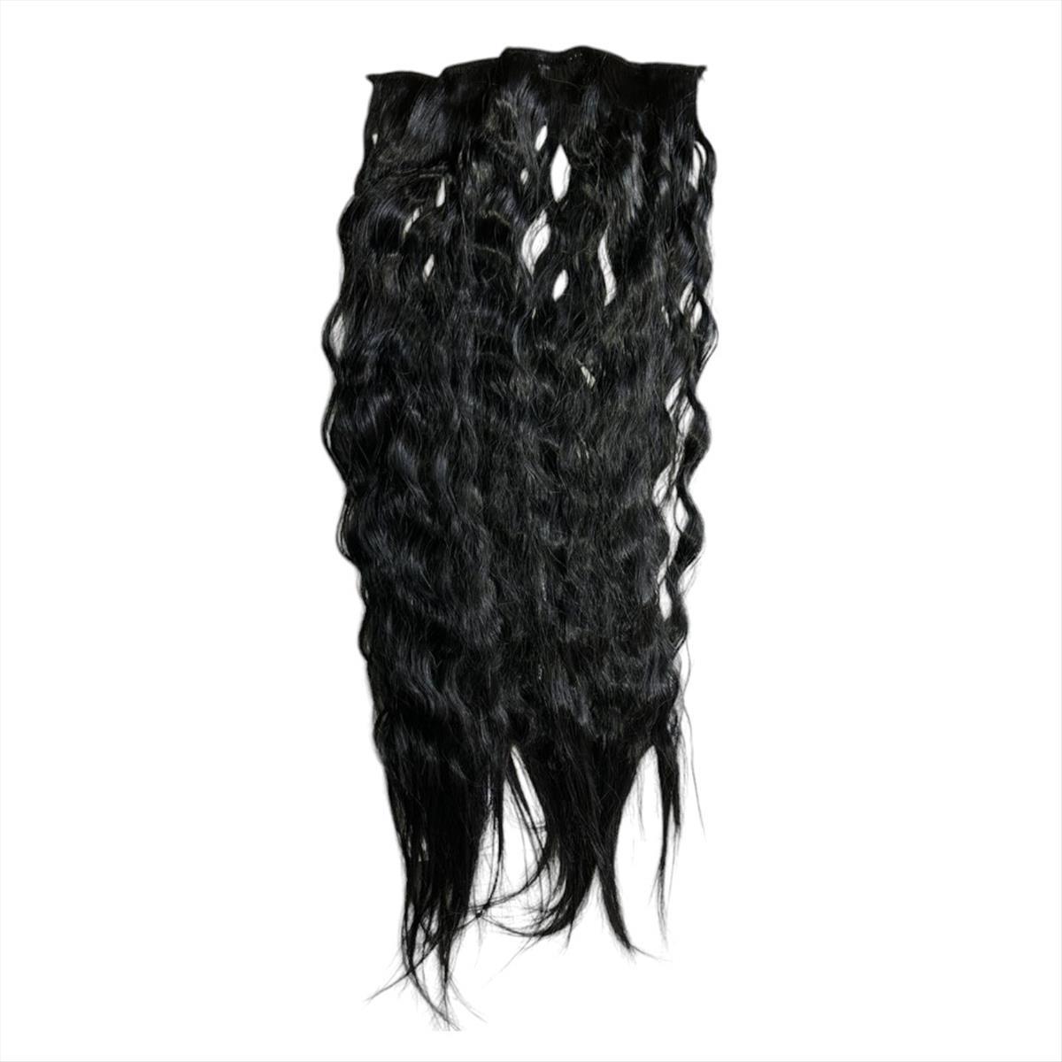 Synthetic Wave Clip-in Hair Extension Easy Clip Extension #1 - 60 cm