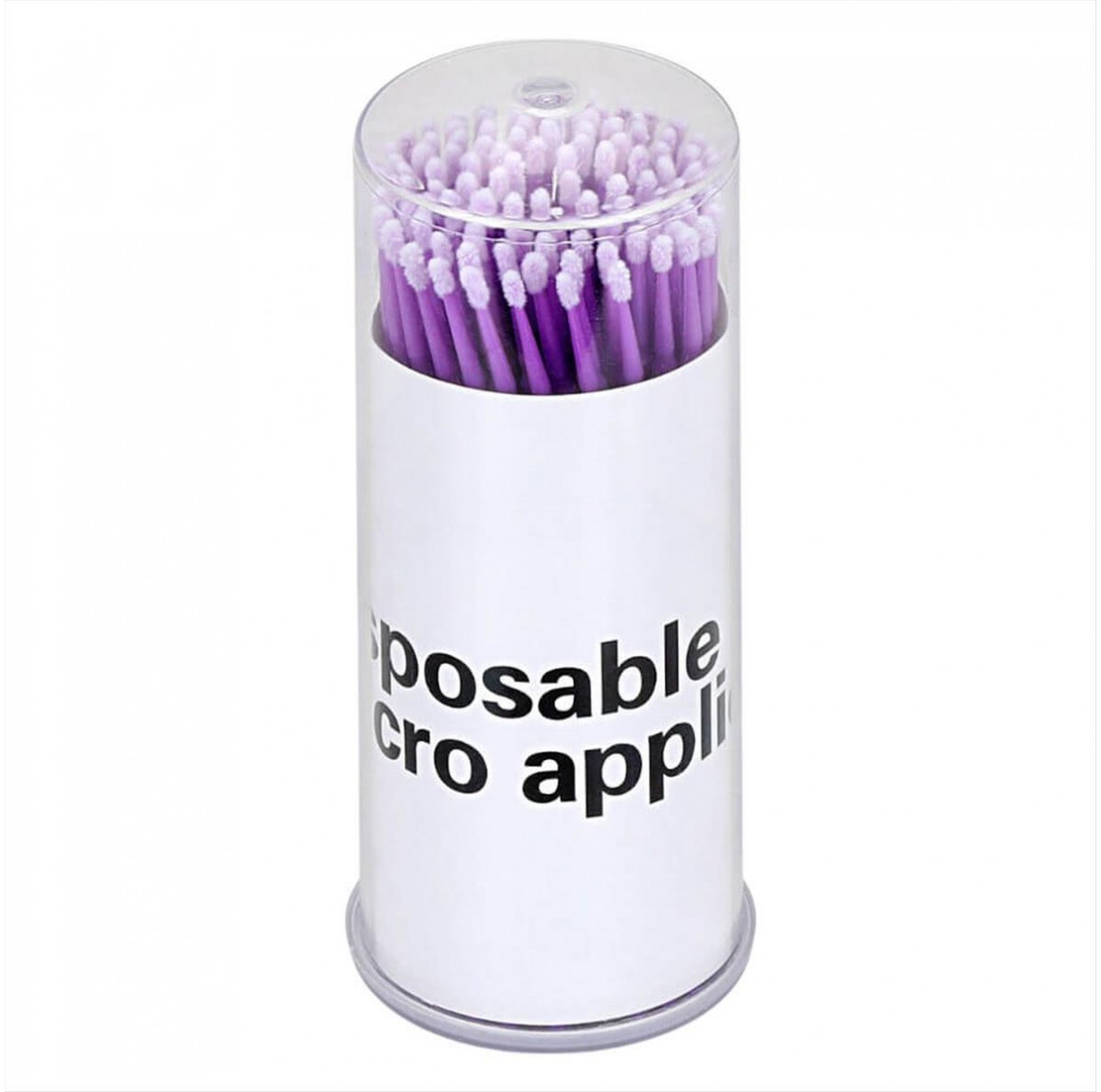 Βουρτσάκι Βλεφαρίδων και Φρυδιών Microbrushes Aplicator Purple 100pcs