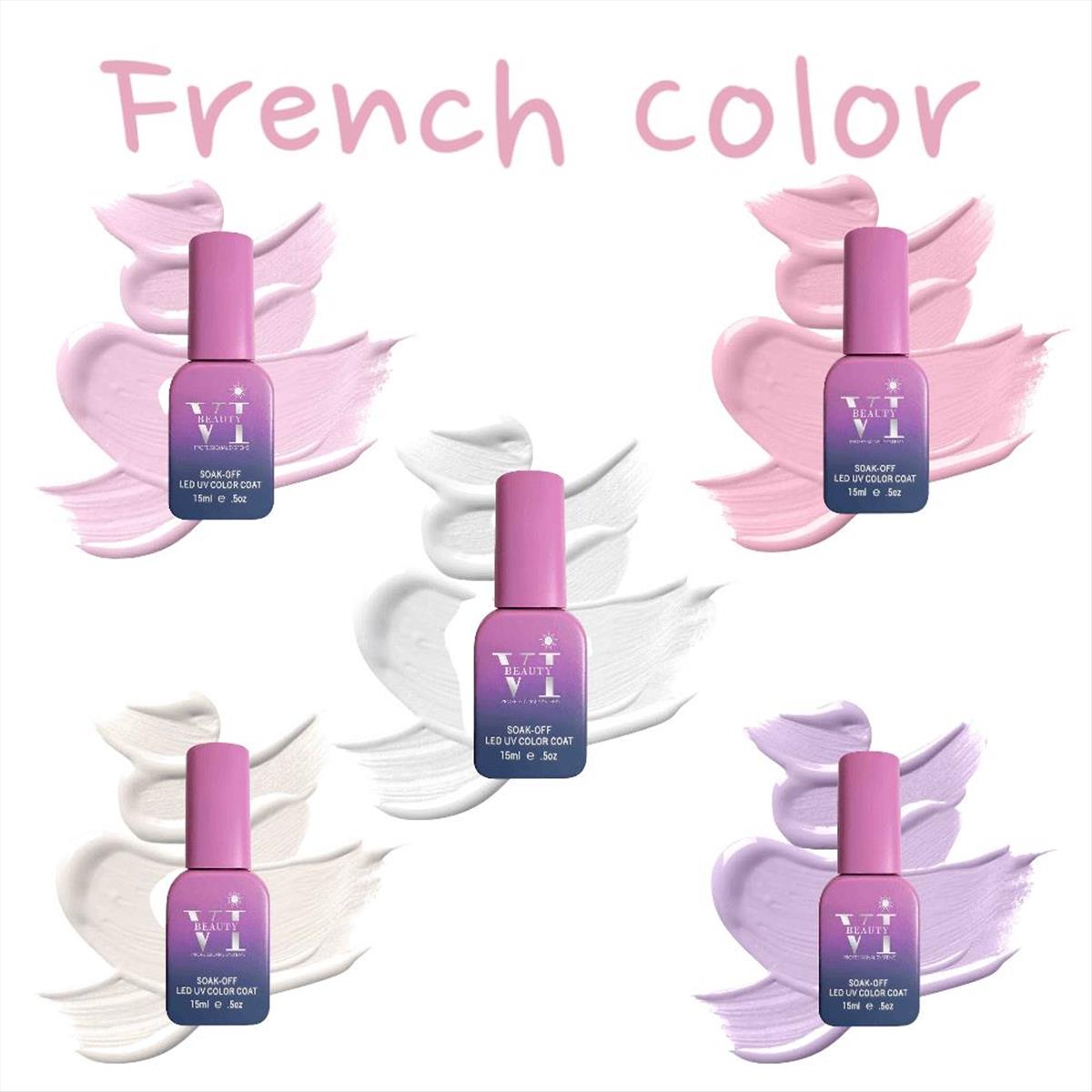 Soak Off Nails VI Beauty French Hemma Free 15ml