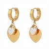 Gold Heart Ring Light Earrings Momoca