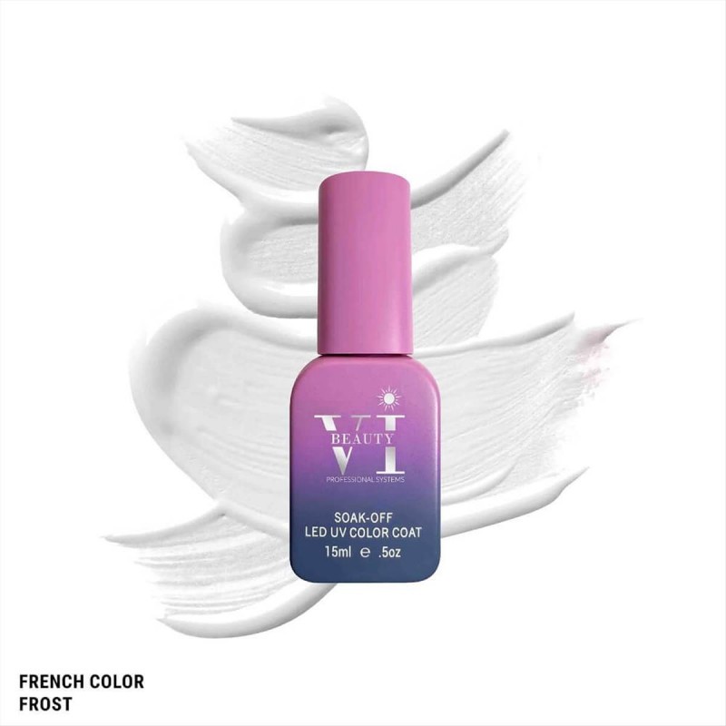 Soak Off Nails VI Beauty French Frost Hemma Free 15ml