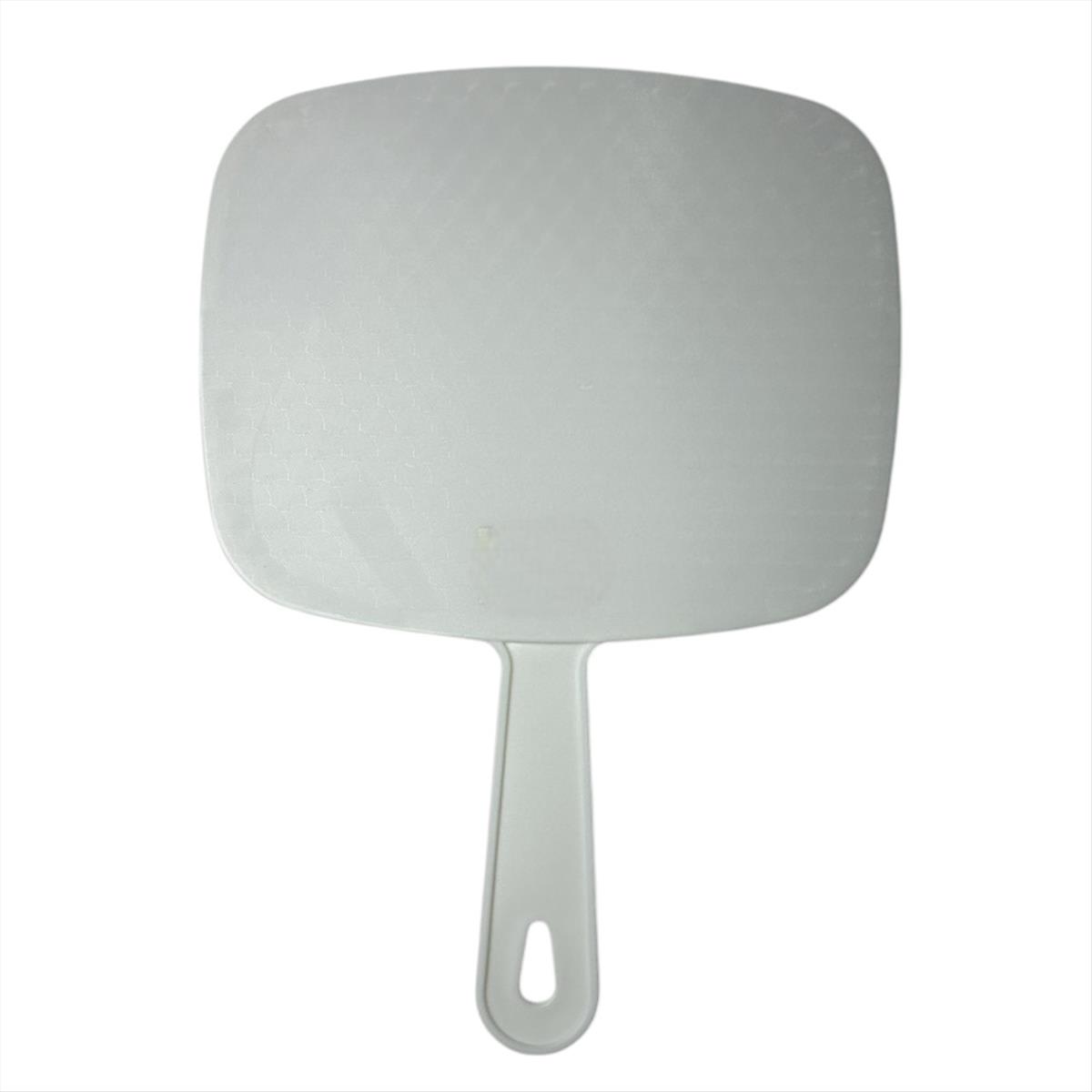 Jumbo Hand Mirror  Hair Styling White