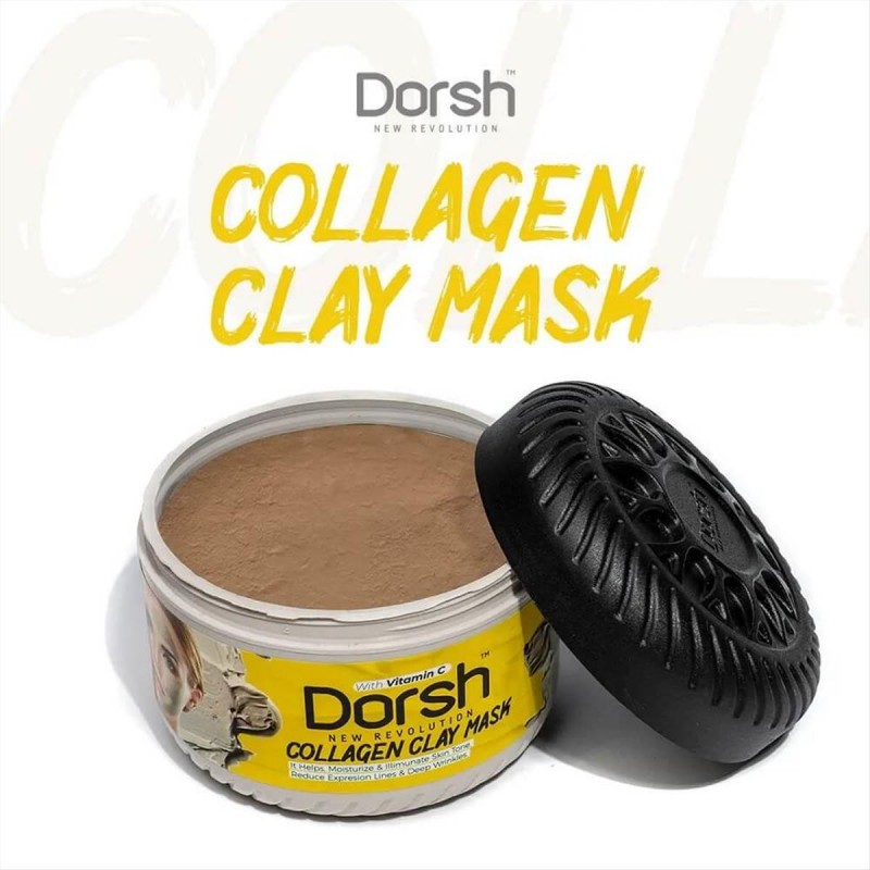 Dorsh Collagen Clay Μάσκα Προσώπου με Βιταμίνη C 400ml