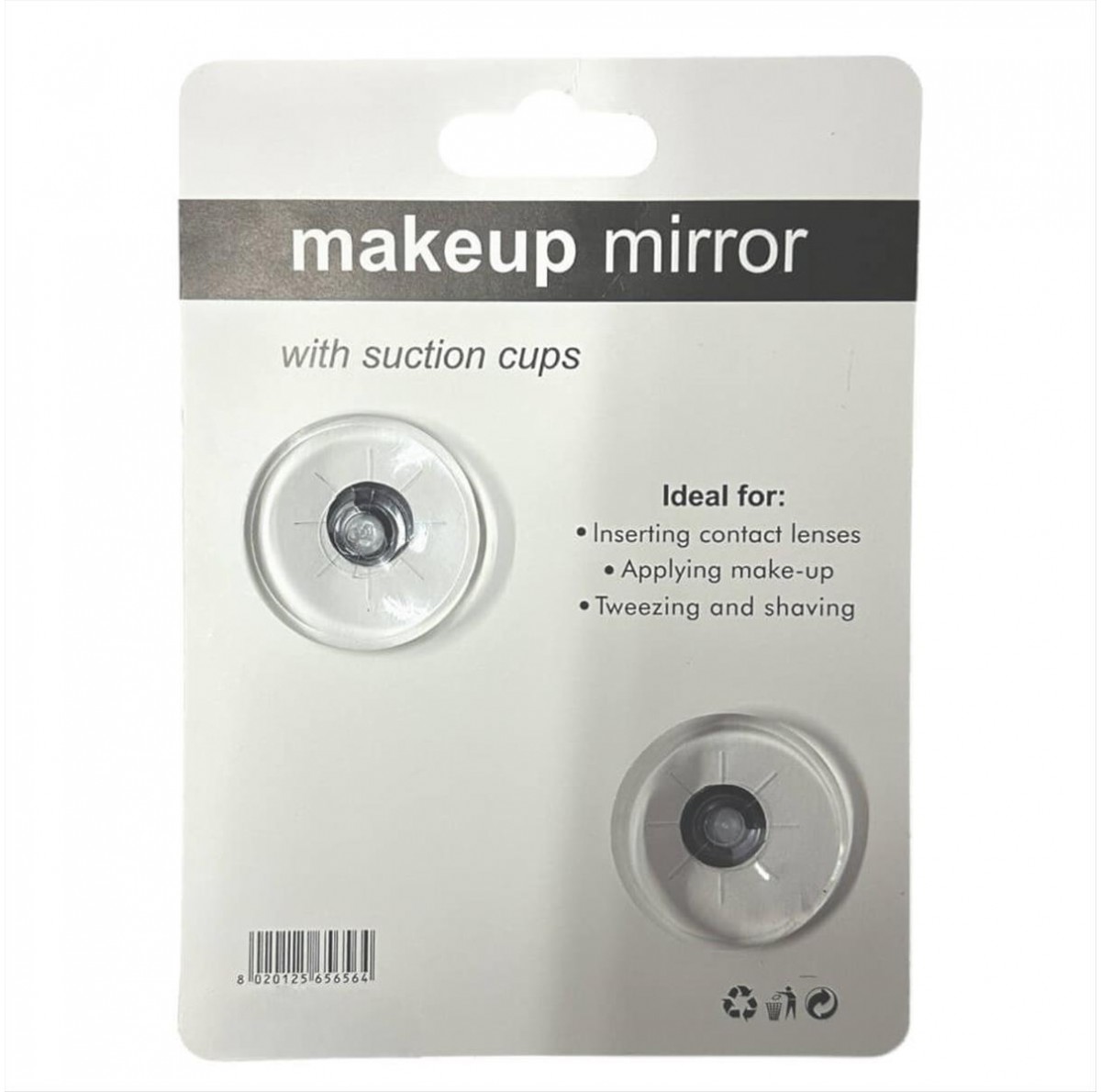 Magnifying Mirror X2 with Suction Cups