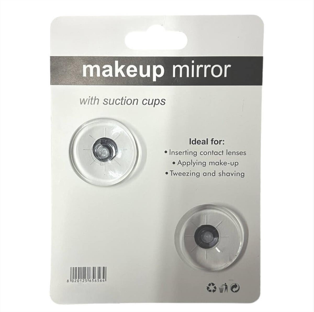 Magnifying Mirror X2 with Suction Cups