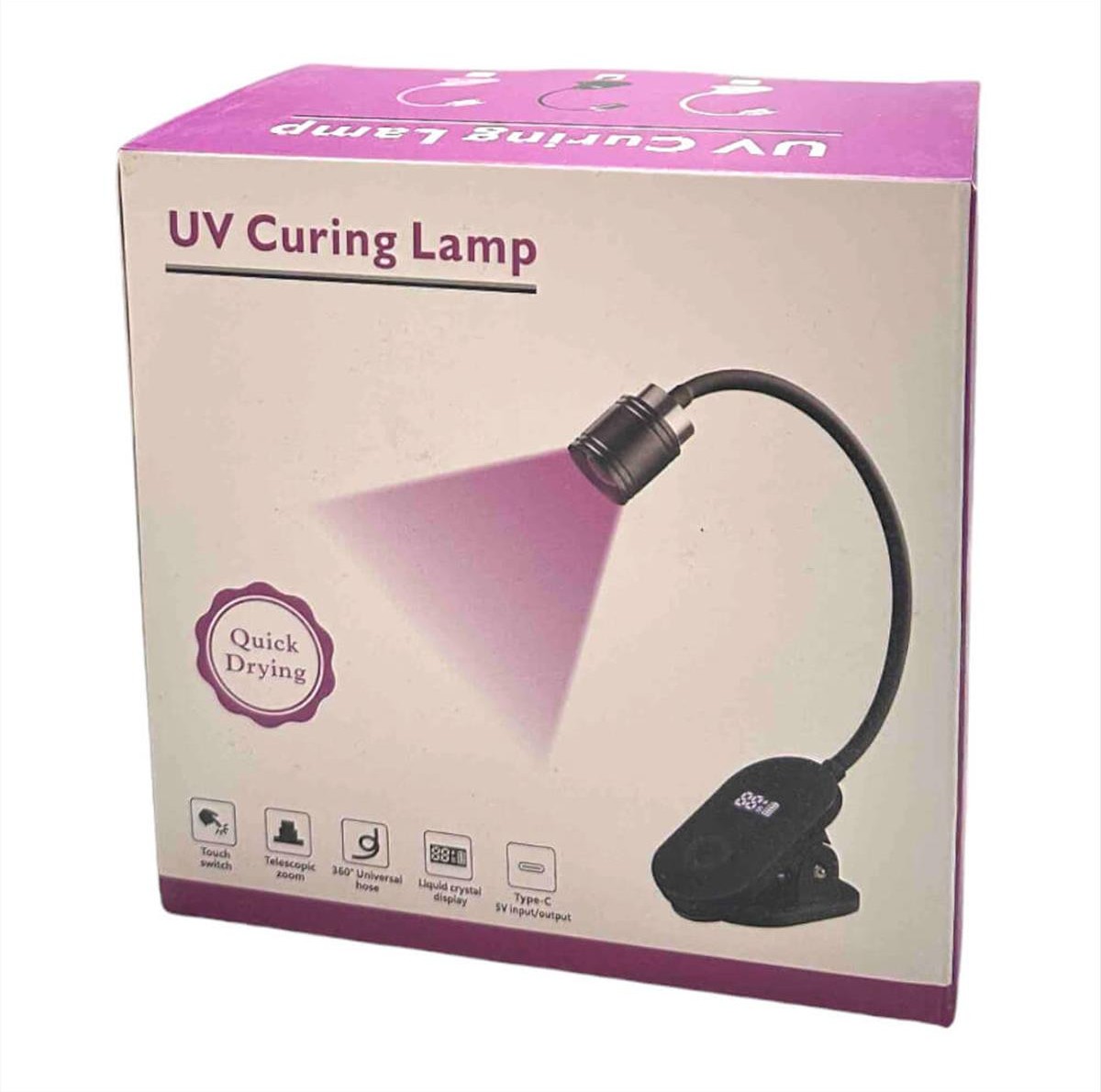 Nail Dryer Led with Clip Mini Uv Curing Lamp