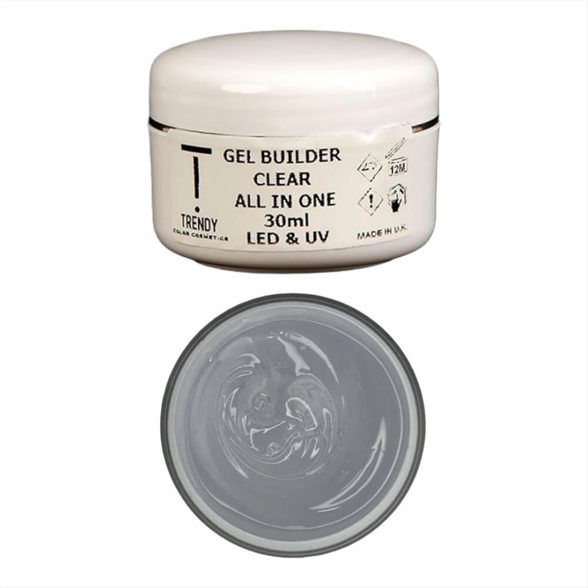 Builder Gel Clear All in One LED & UV Trendy 30ml