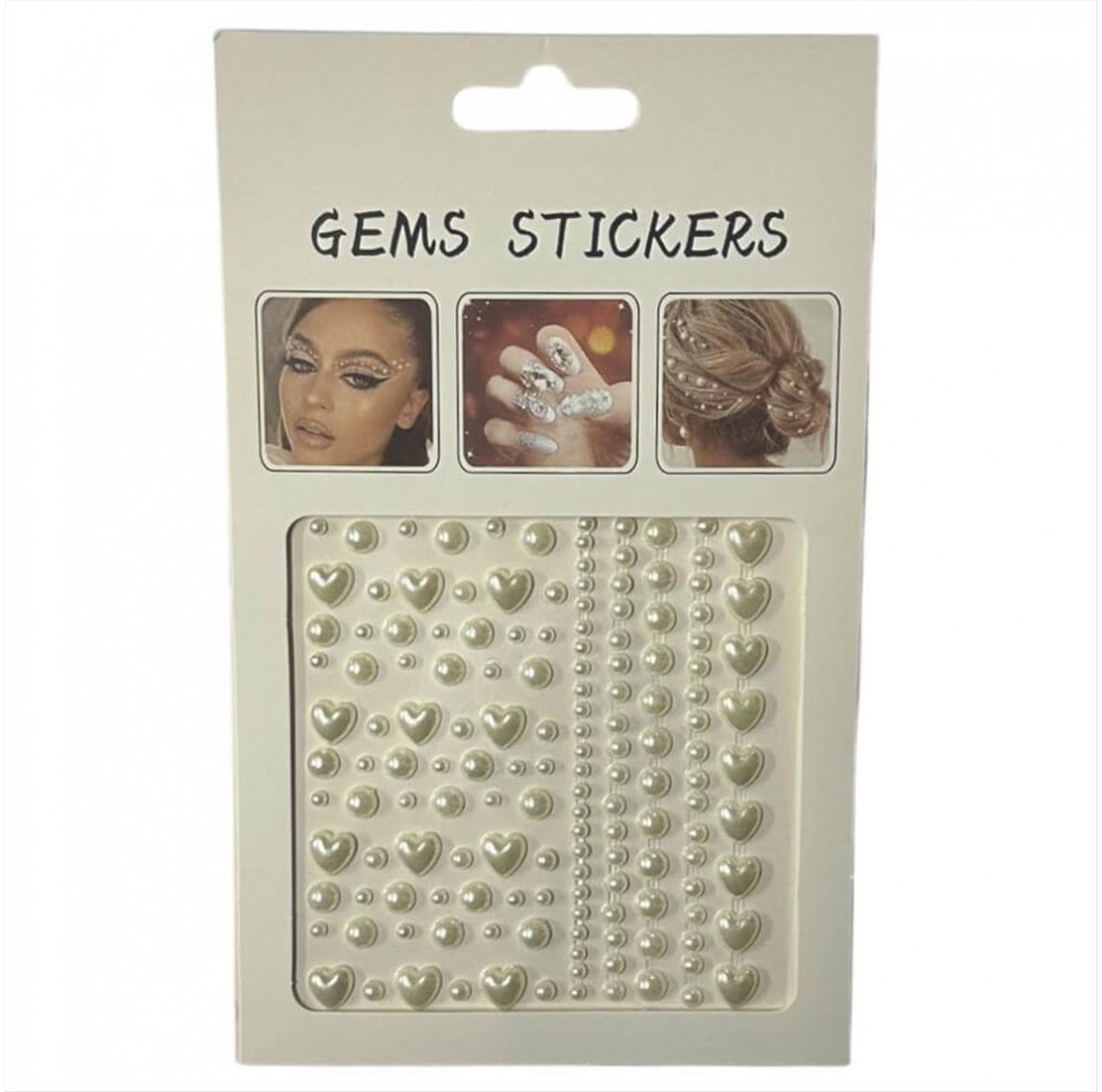 Decorative Pearls - Beige Face - Body Stickers