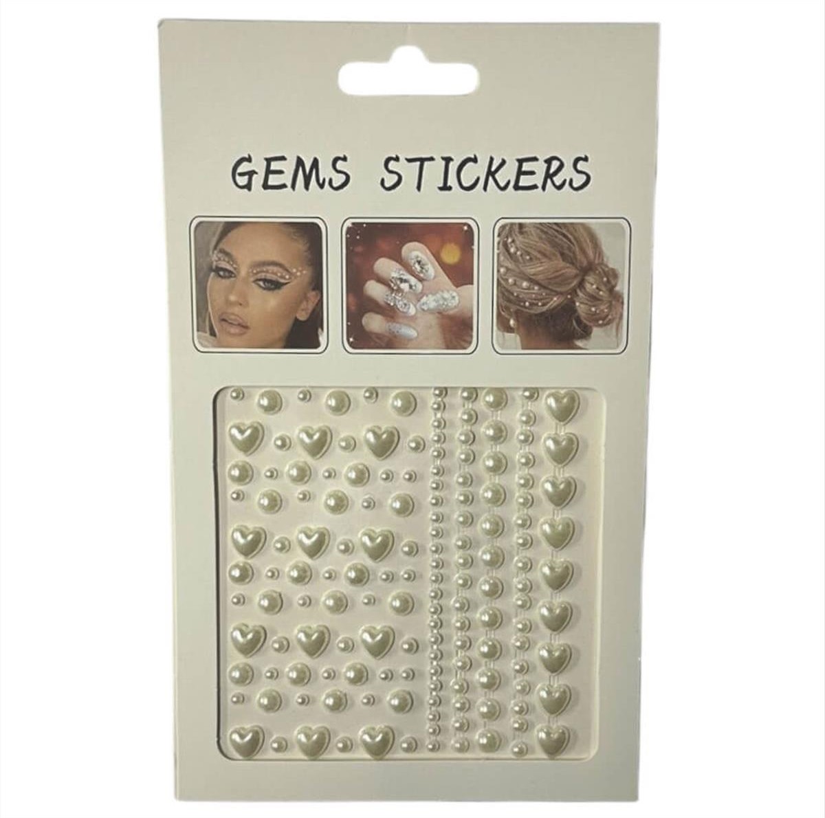 Decorative Pearls - Beige Face - Body Stickers