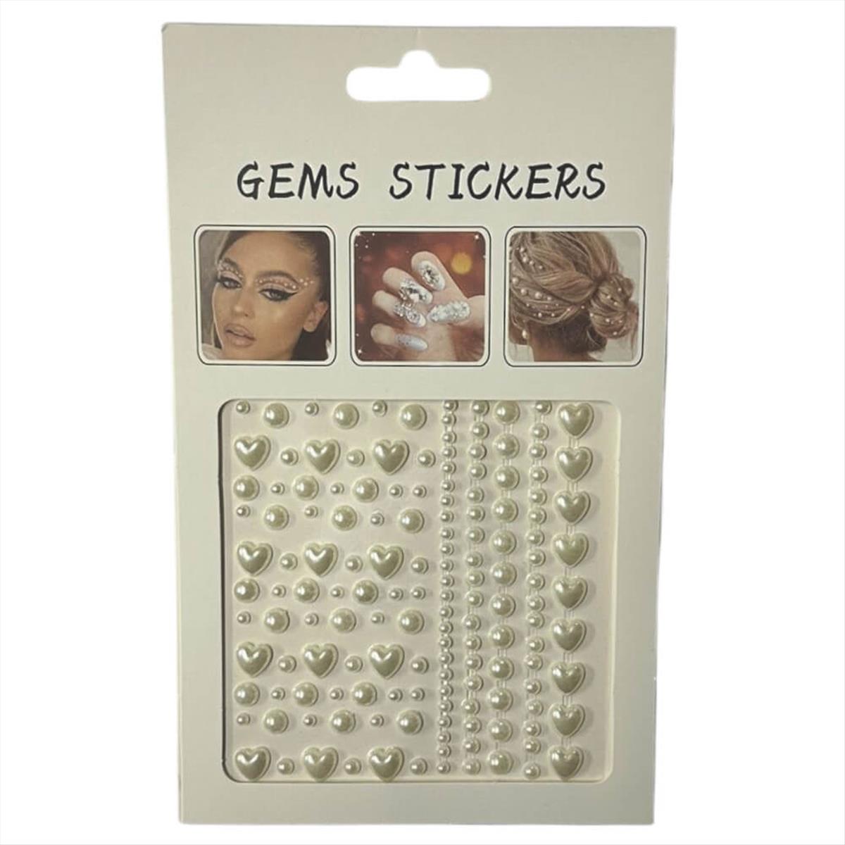 Decorative Pearls - Beige Face - Body Stickers