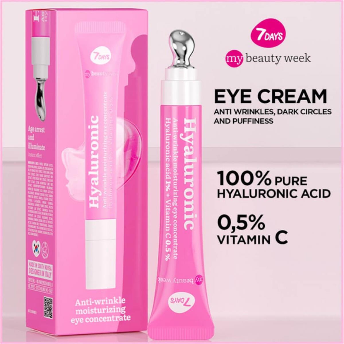 7DAYS Korean Eye Cream Hyaluronic - Anti Wrinkle