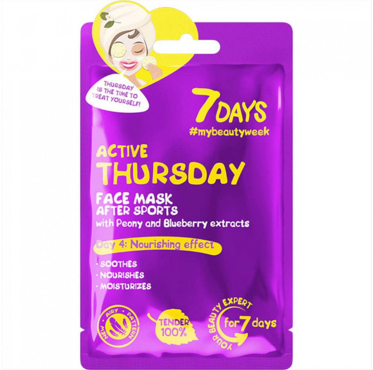 7DAYS Active Thursday Sheet Mask 28g