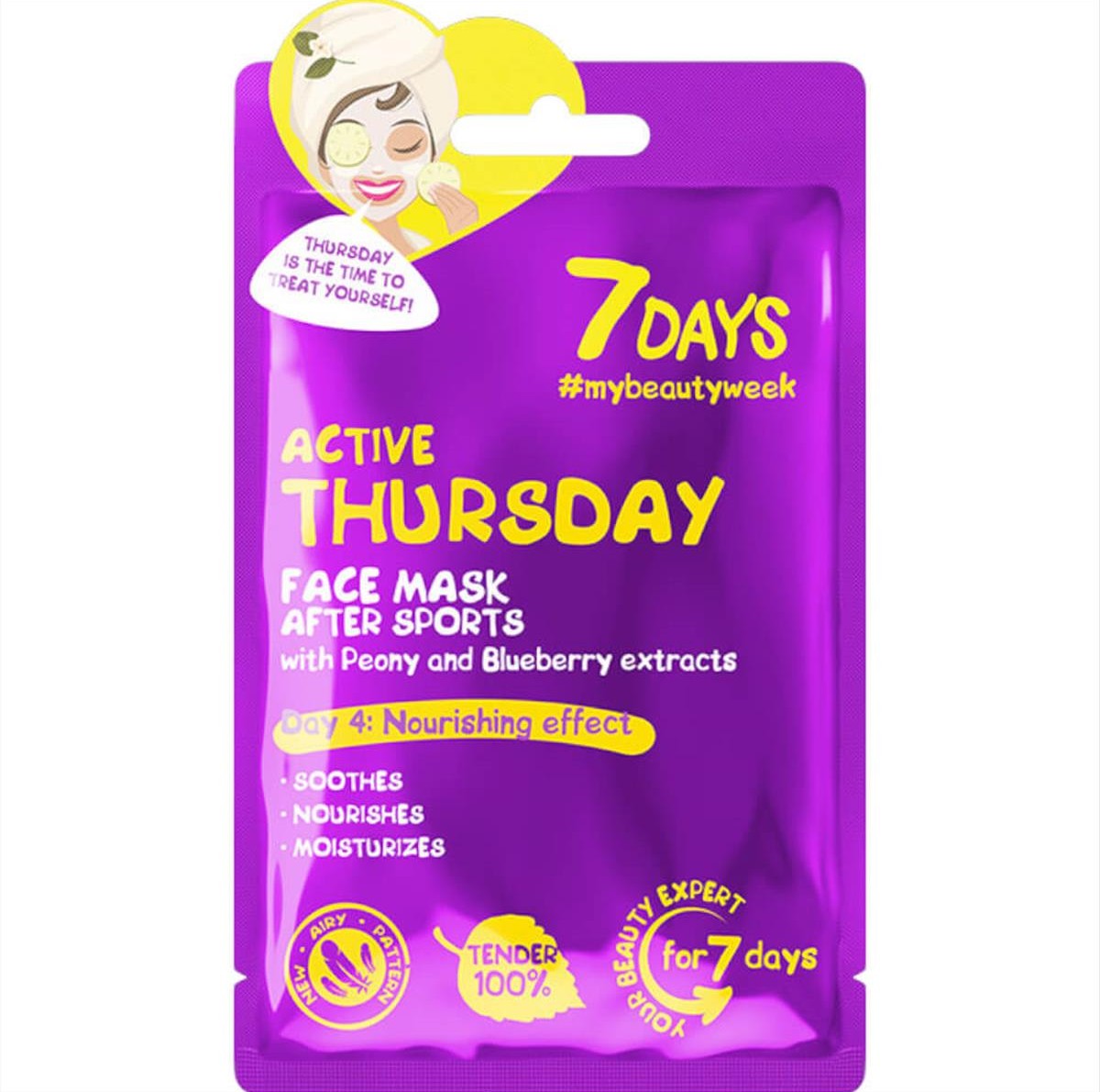 7DAYS Active Thursday Sheet Mask 28g