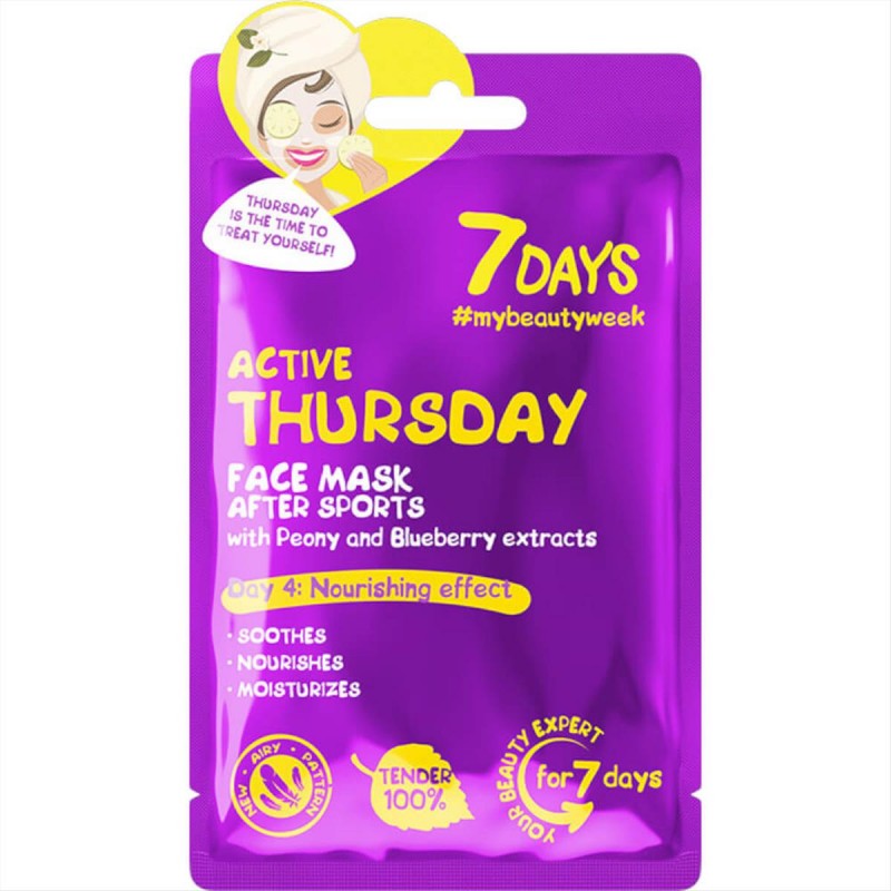 7DAYS Active Thursday Sheet Mask 28g