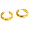 Simple gold hoop earrings