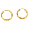 Simple gold hoop earrings