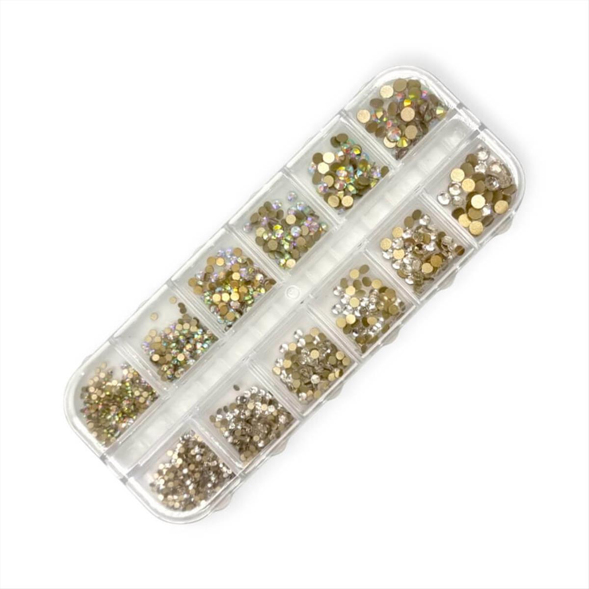 Rhinestone Nail Decorations Iris Case