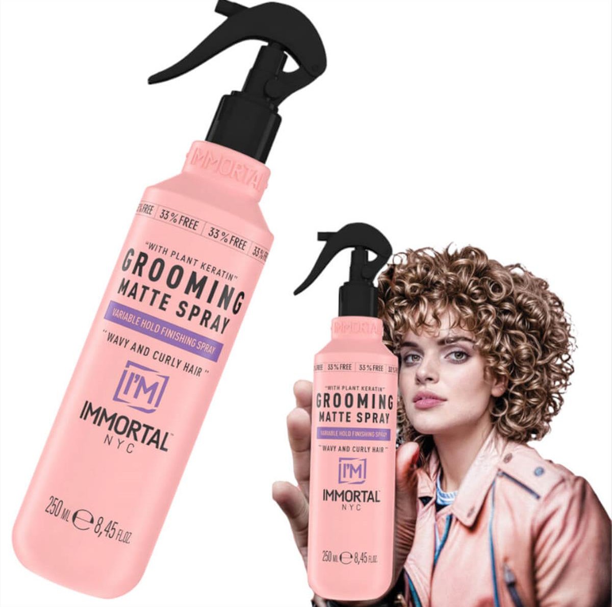 Immortal NYC Grooming Matte Spray for Curly Hair Fals 250ml