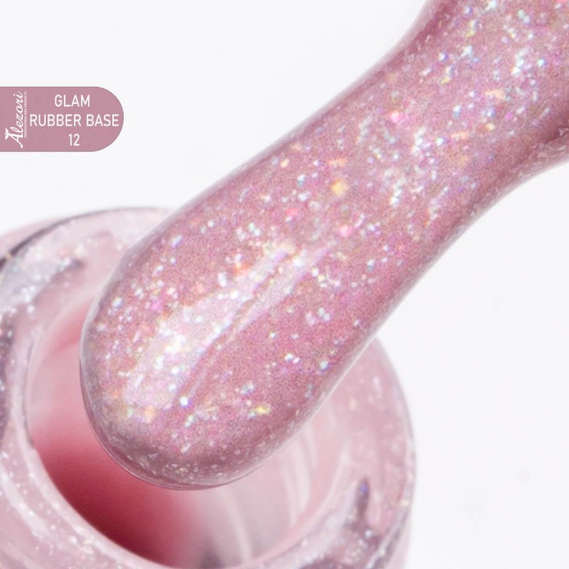 Alezori Ημιμόνιμο Βερνίκι Glam Rubber Base 12 15ml