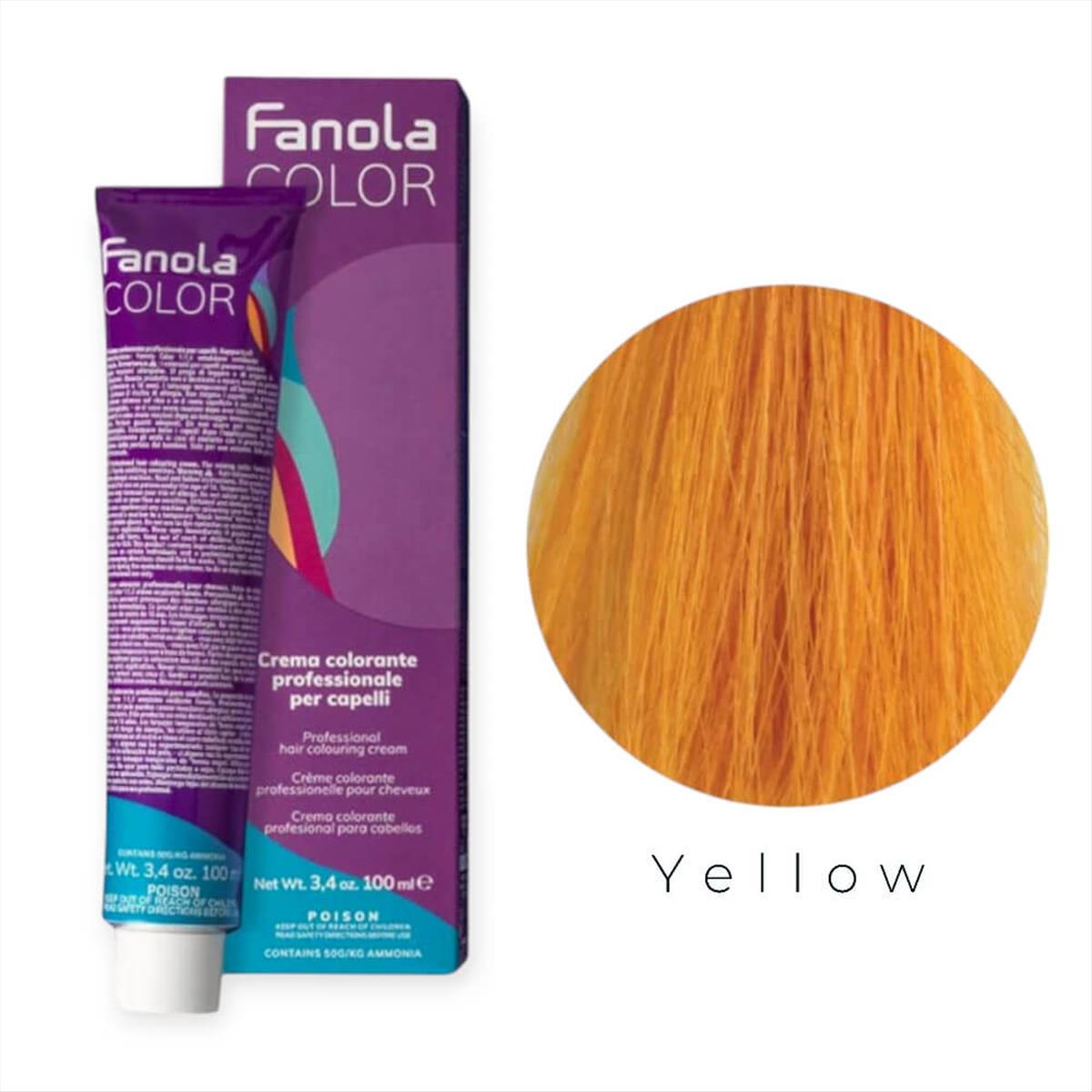 Hair Colouring Cream Yellow Fanola 100ml