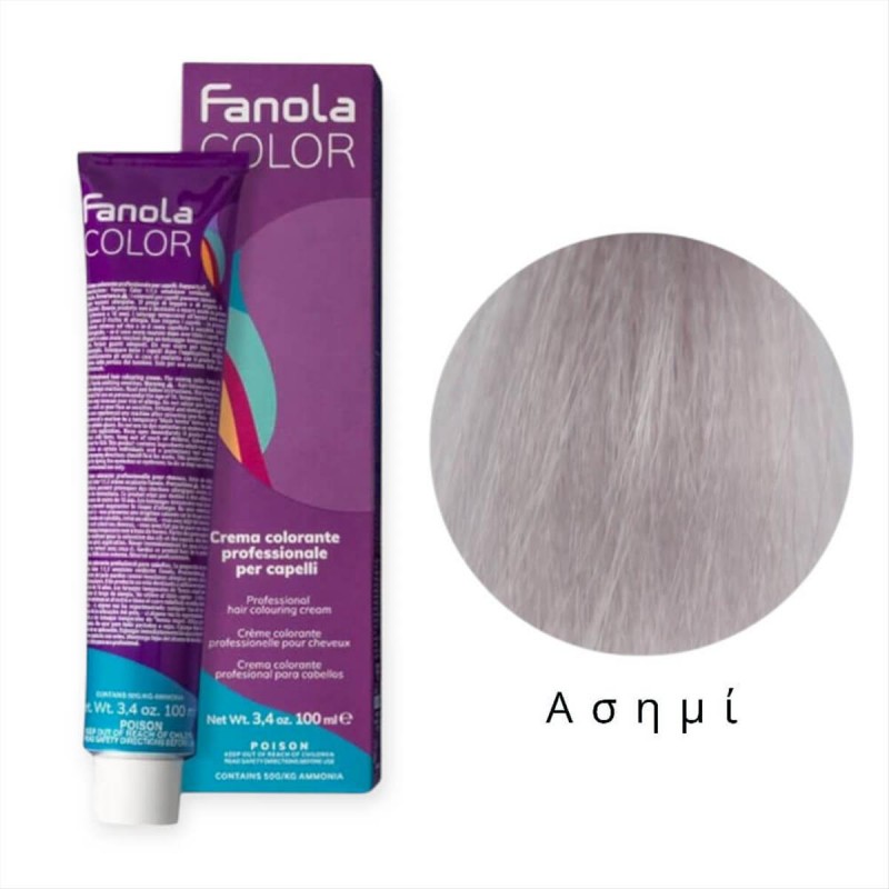 Hair Colouring Cream Silver Fanola 100ml