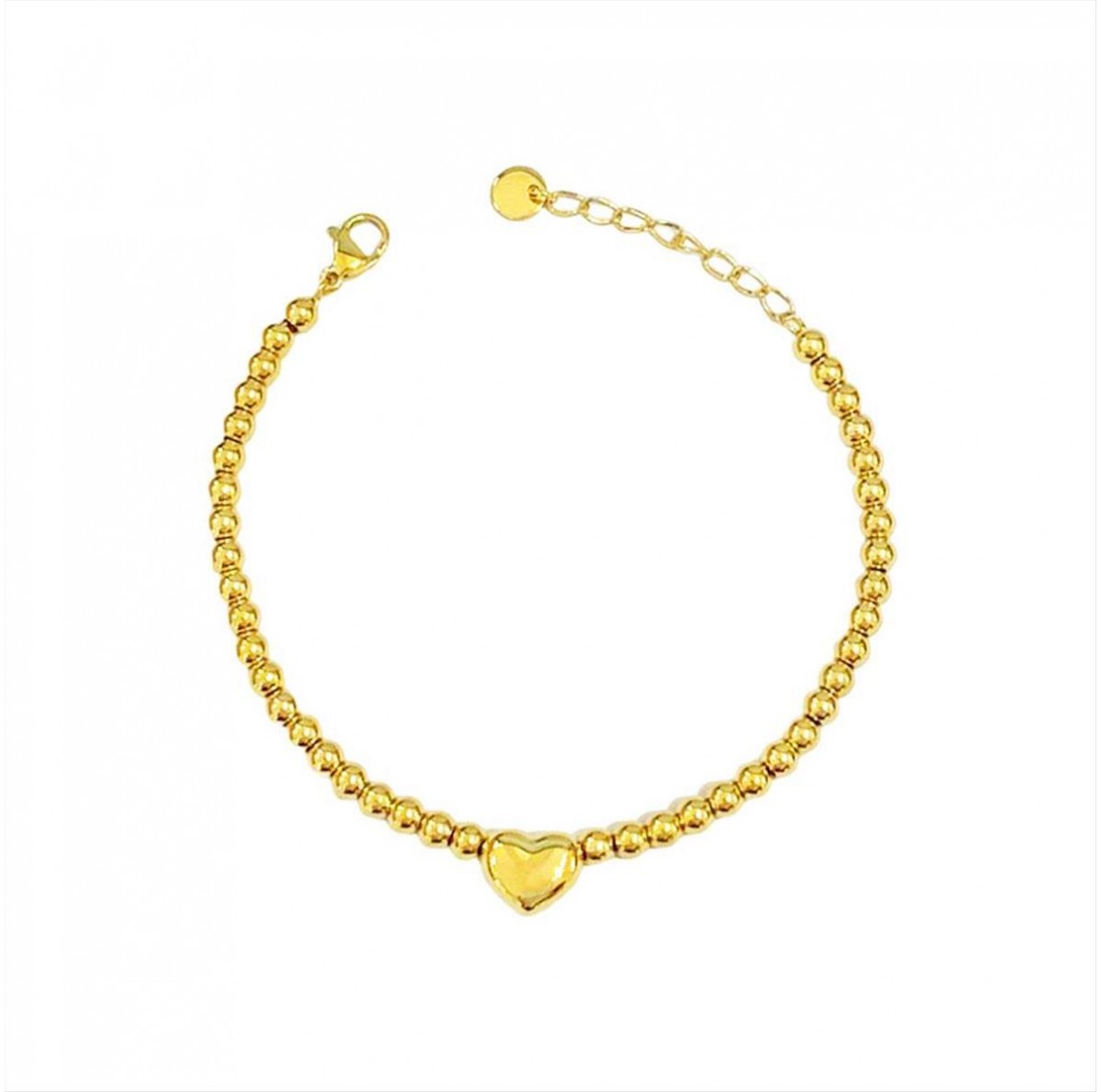 Gold bracelet with heart A3270A