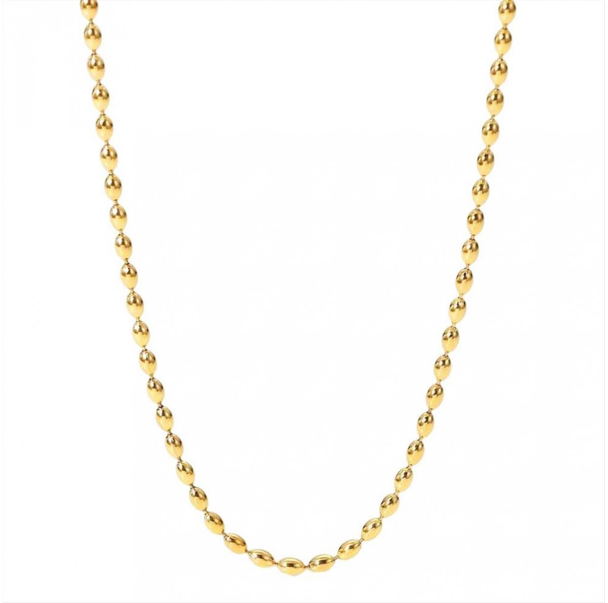 Women's steel necklace gold A3443A