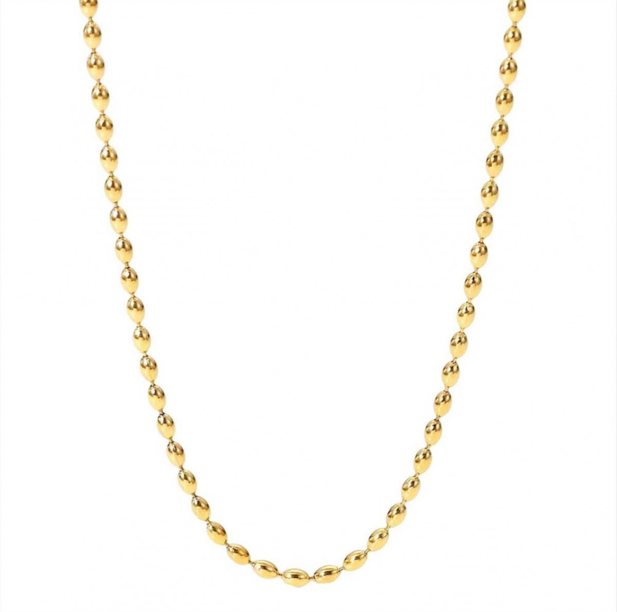 Women's steel necklace gold A3443A