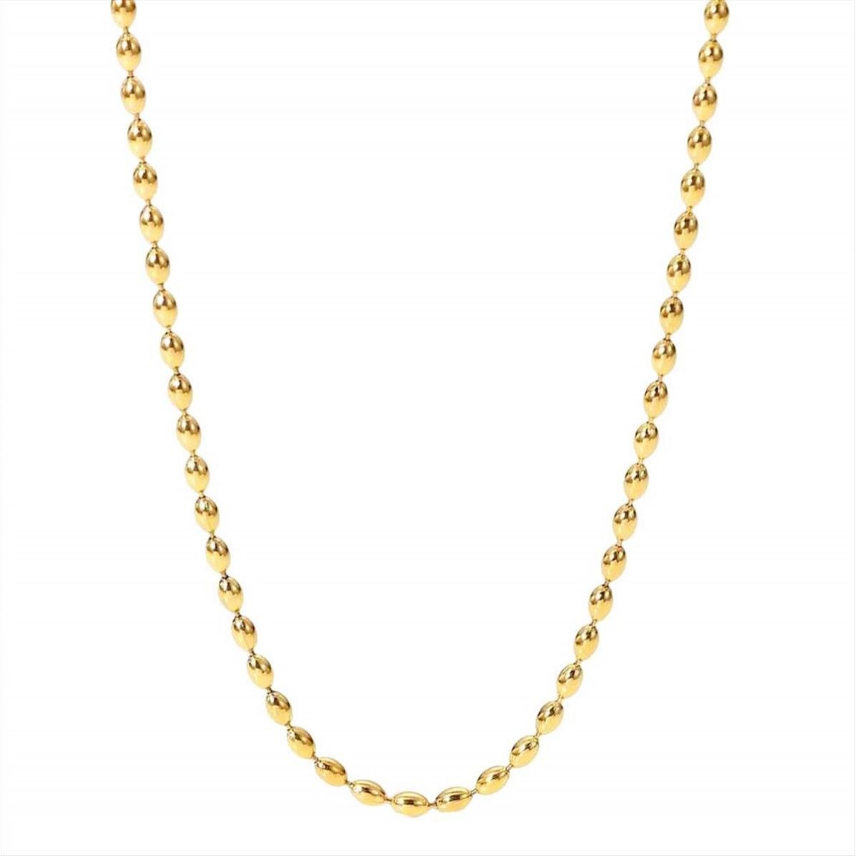 Women's steel necklace gold A3443A