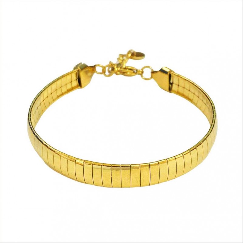 Steel gold bracelet A3205A