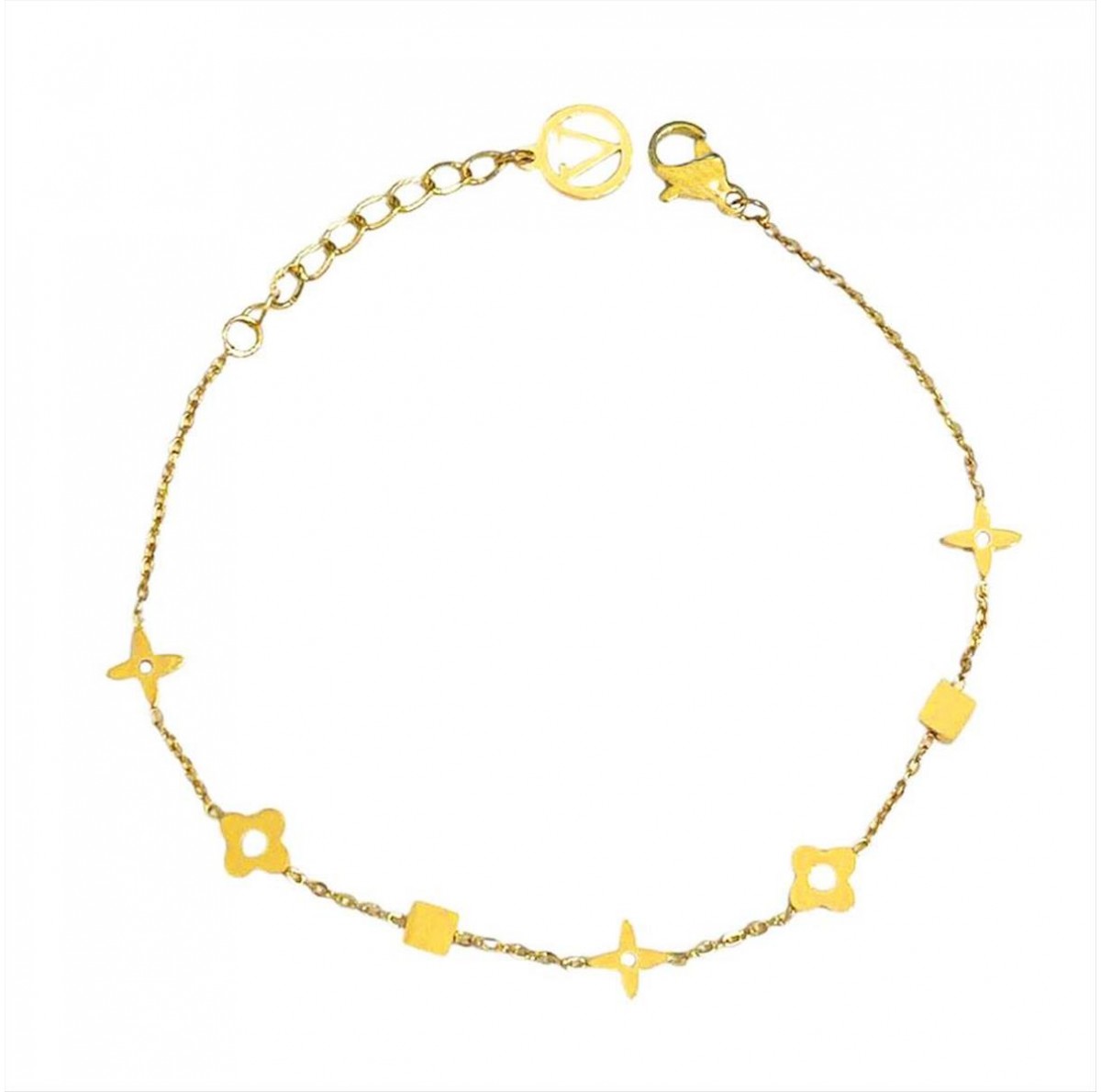 Steel slim gold bracelet A3335A