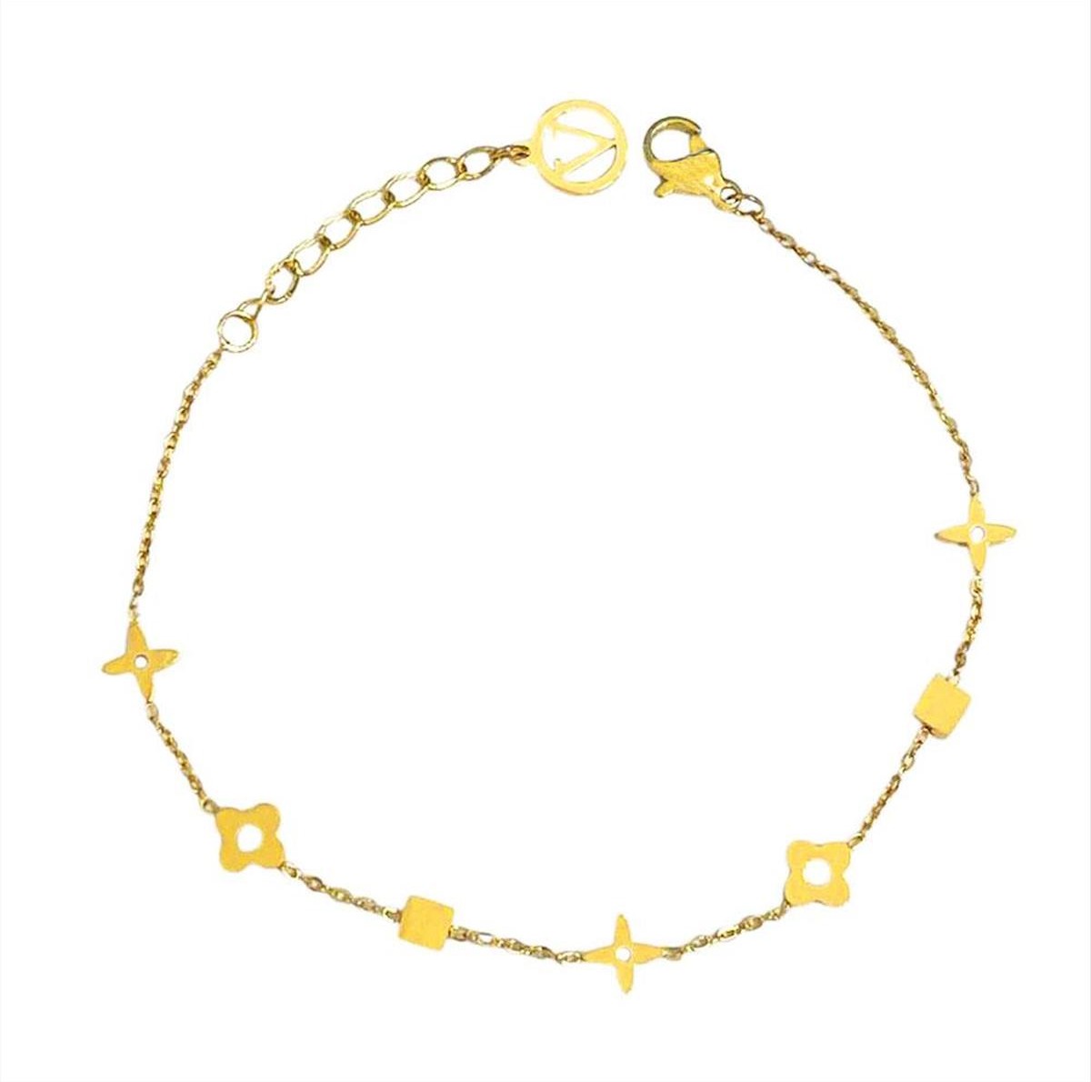 Steel slim gold bracelet A3335A