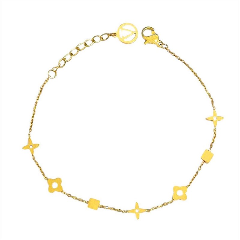 Steel slim gold bracelet A3335A