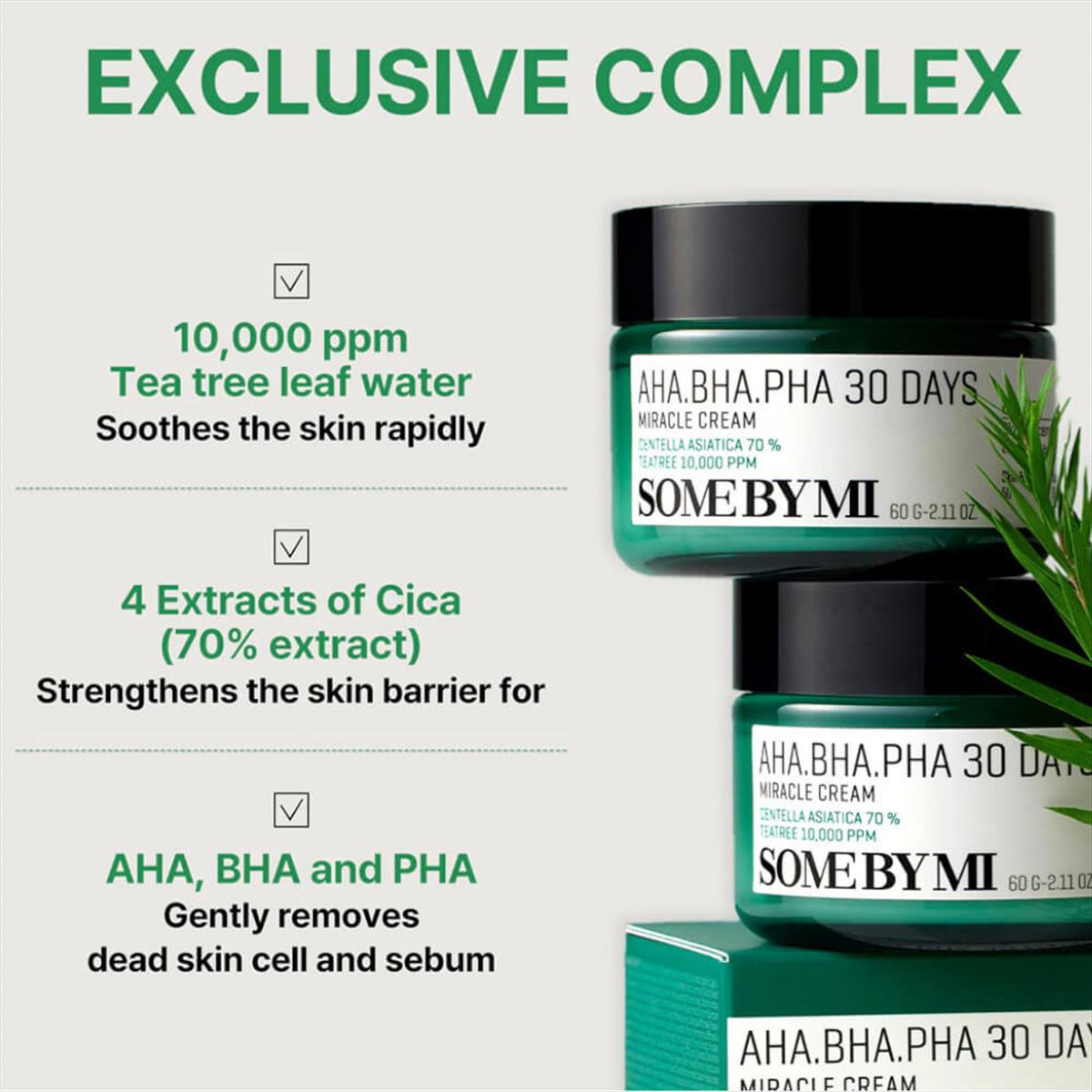 AHA BHA PHA 30 days miracle cream 60gr Some By Mi