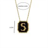 Women’s Steel Monogram ”S” With Black And Gold Beads