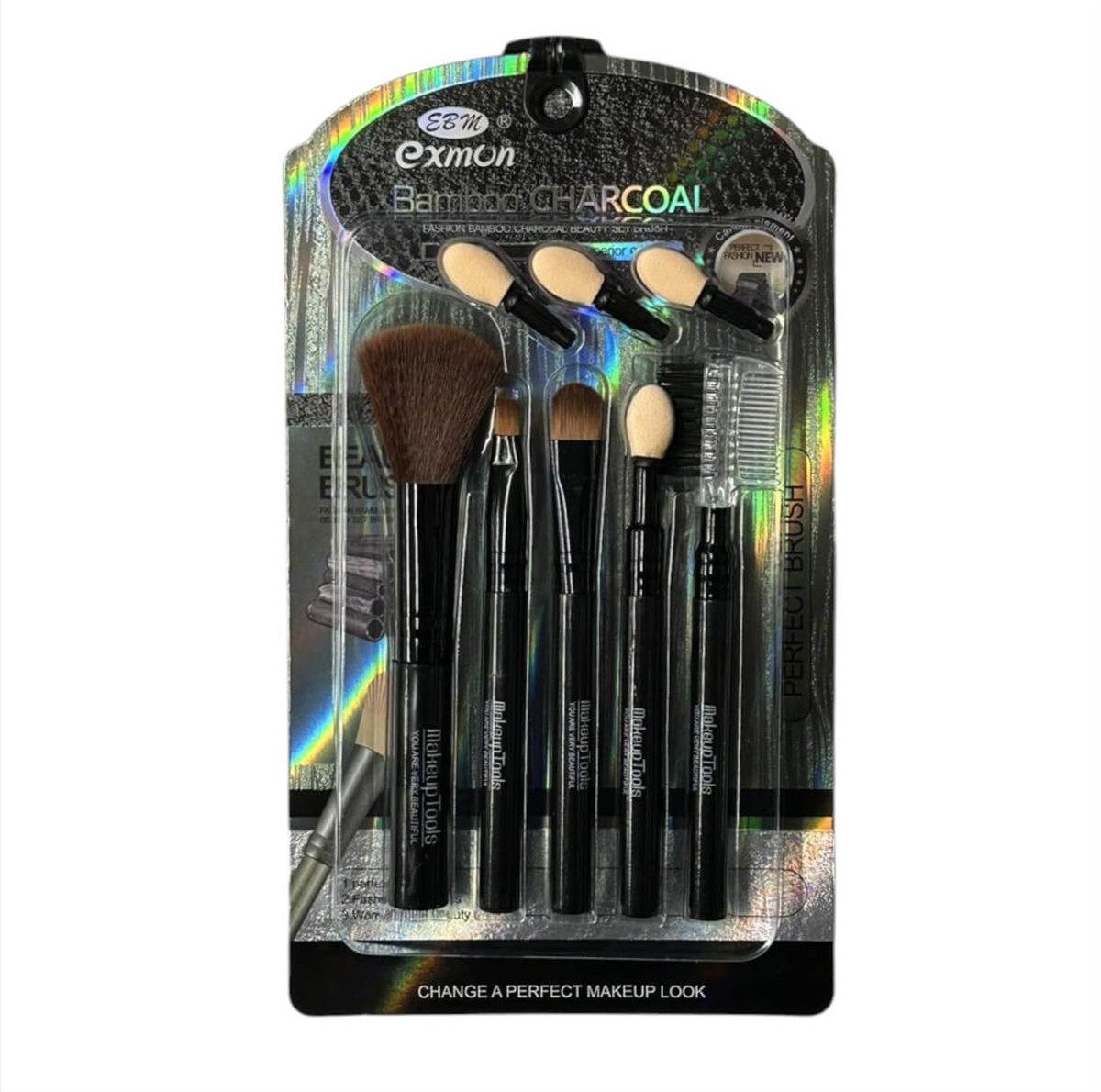 Bamboo Charcoal Makeup Brush Set