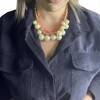 Statement necklace with pearls