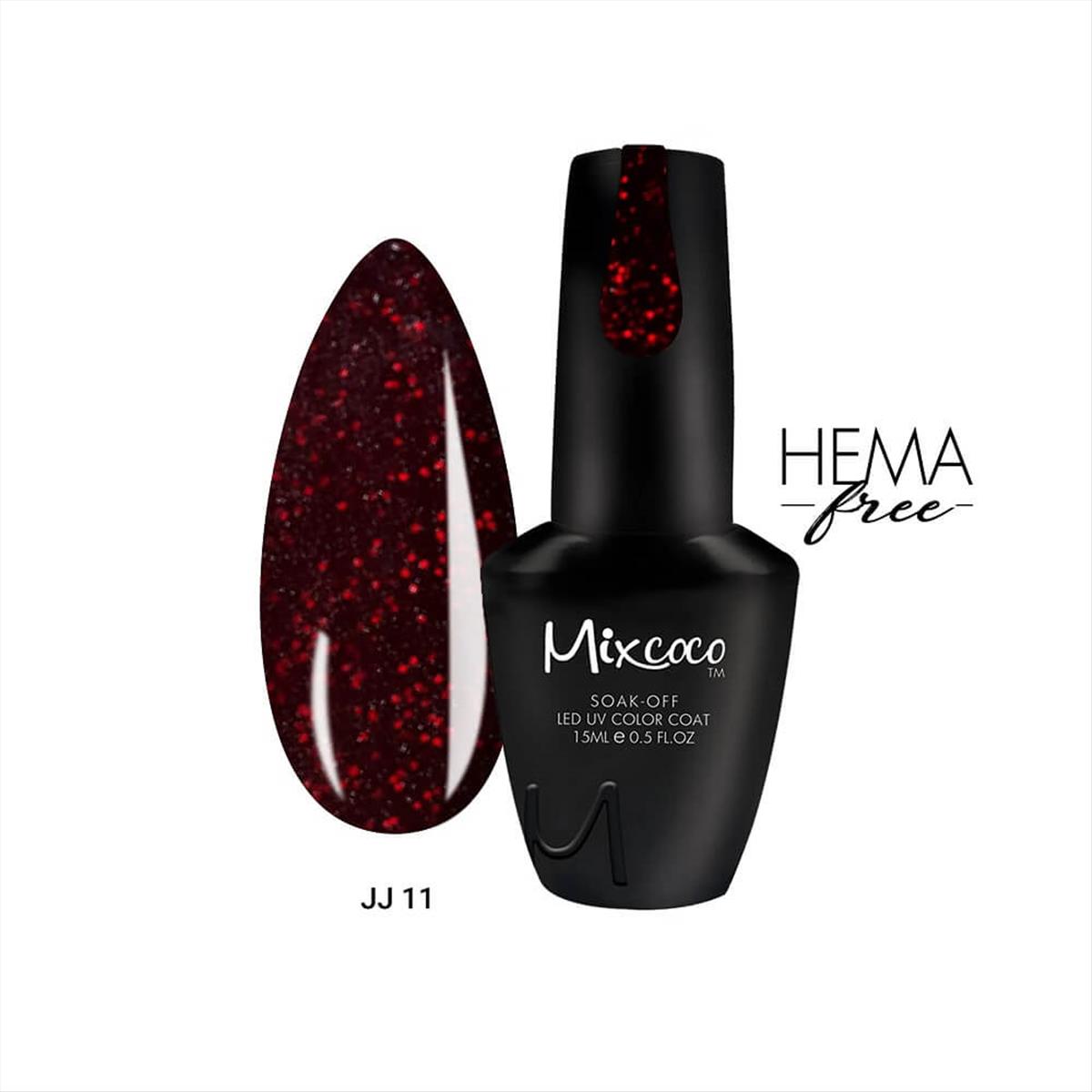 Ημιμόνιμο βερνίκι νυχιών Mixcoco JJ11 15ml Ημιμόνιμο βερνίκι νυχιών Mixcoco JJ11 15ml